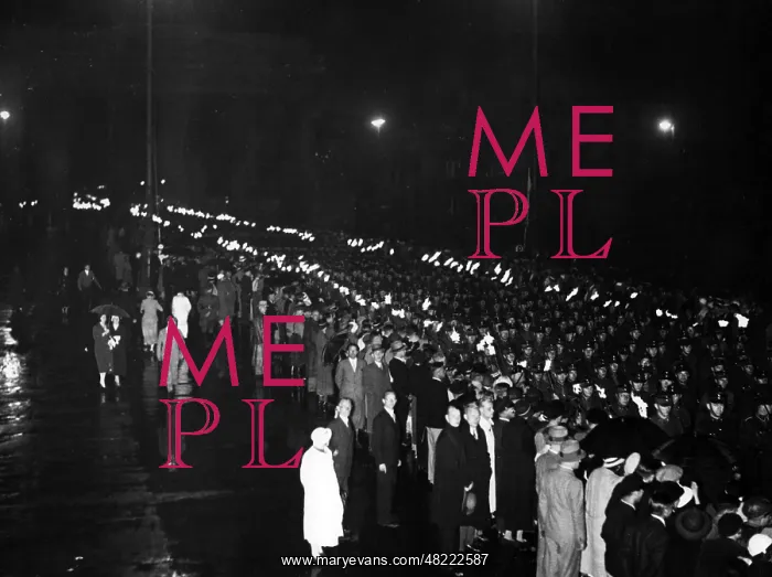 : Unter den Linden: torchlight procession of the SA at the : Unter den Linden: torchlight procession of the SA at the