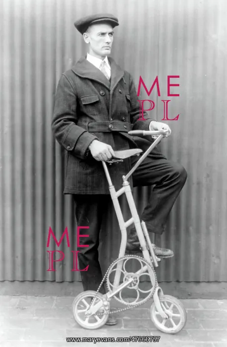 : Unusual Bicycle, 1920 : Unusual Bicycle, 1920