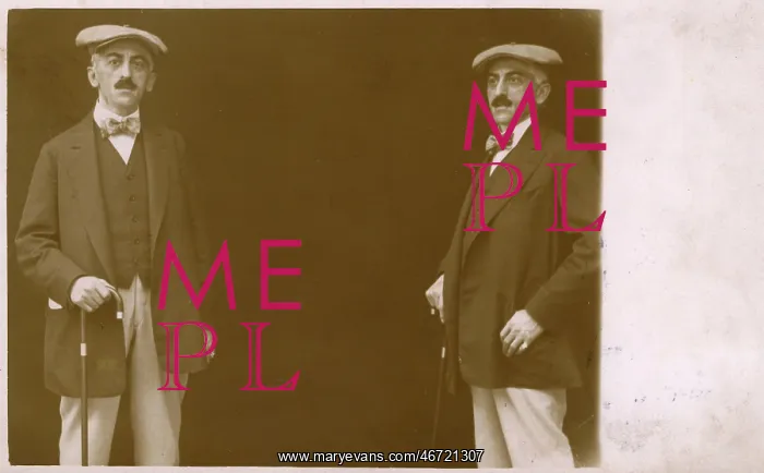 : Unusual Mirror Image portrait postcard : Unusual Mirror Image portrait postcard