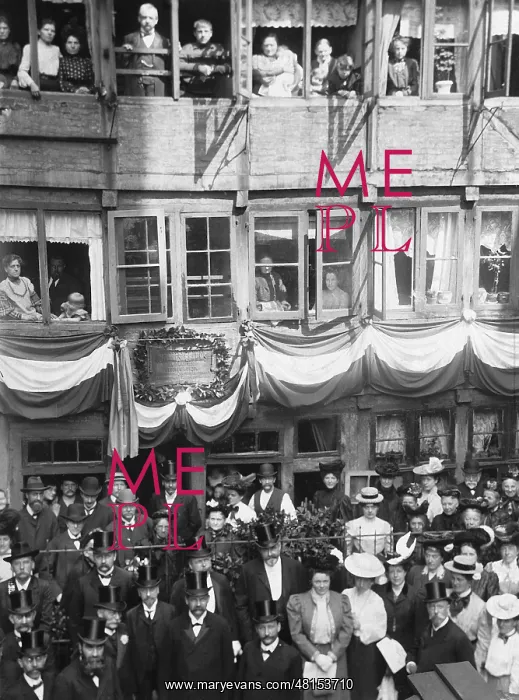 : Unveiling of a commemorative plaque for Johannes Brahms, 190 : Unveiling of a commemorative plaque for Johannes Brahms, 190