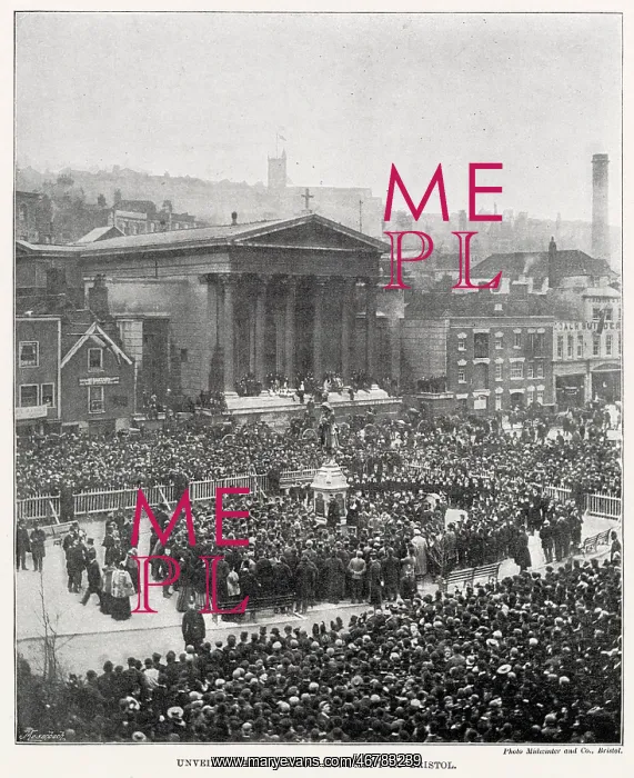 : Unveiling of Edward Colston statue in Bristol : Unveiling of Edward Colston statue in Bristol