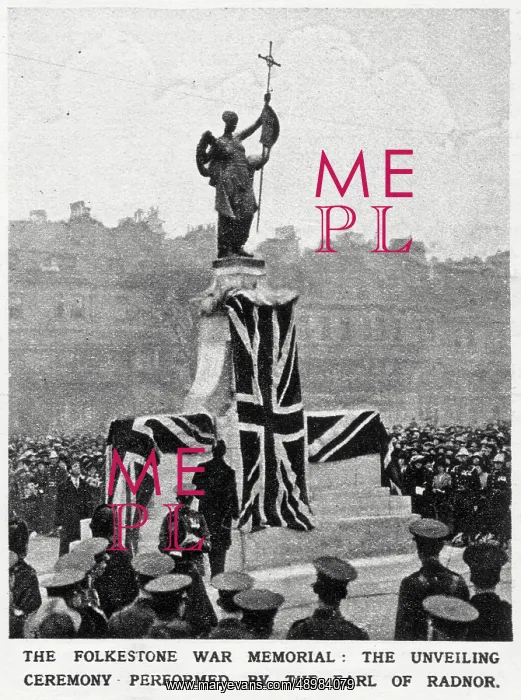: Unveiling Folkestone War Memorial 1922 : Unveiling Folkestone War Memorial 1922
