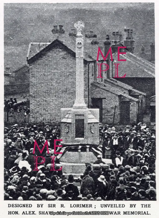 : Unveiling Galston War Memorial 1922 : Unveiling Galston War Memorial 1922