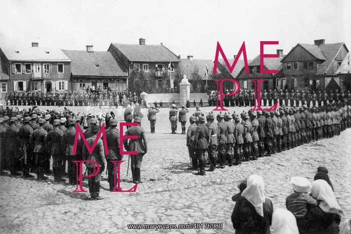 : Unveiling of the Hindenburg memorial in Chorzele : Unveiling of the Hindenburg memorial in Chorzele