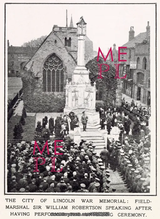 : Unveiling of Lincoln War Memorial 1922 : Unveiling of Lincoln War Memorial 1922