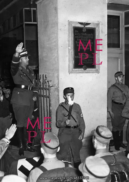 : Unveiling of a memorial plaque, 1936 : Unveiling of a memorial plaque, 1936