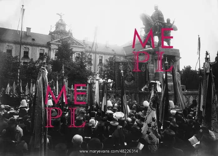 : Unveiling of the monument of Emperor Ludwig IV in Munich : Unveiling of the monument of Emperor Ludwig IV in Munich