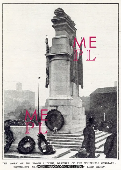 : Unveiling of Rochdale War Memorial 1922 : Unveiling of Rochdale War Memorial 1922