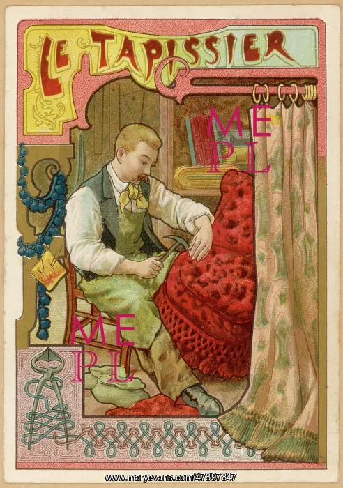 : Upholsterer at Work : Upholsterer at Work