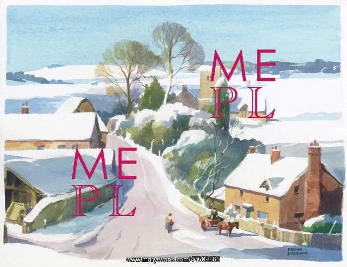  : The Upland Village - snow scene