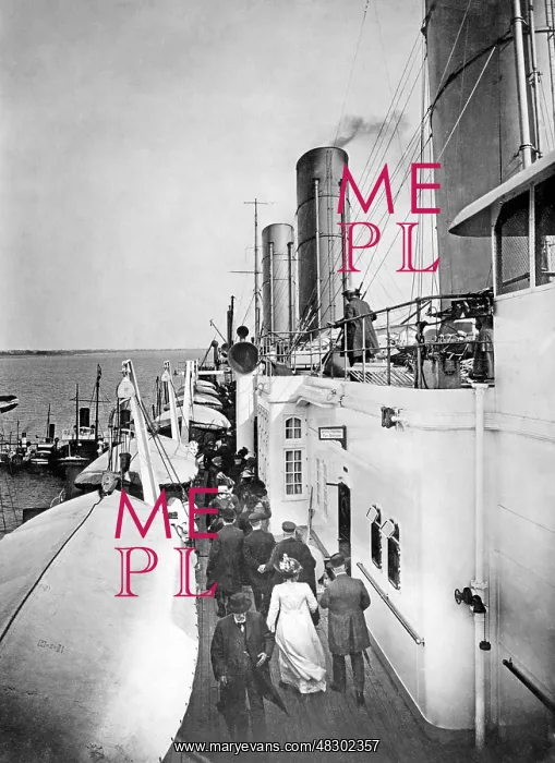 : Upper deck of the Imperator, 1914 : Upper deck of the Imperator, 1914