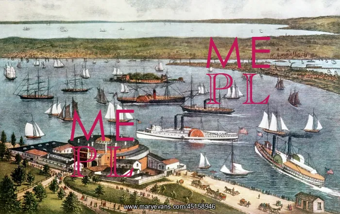 : Upper and Lower Bay of New York From the Battery : Upper and Lower Bay of New York From the Battery