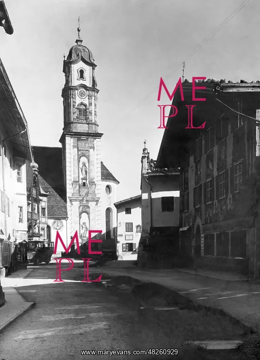 : Upper market in Mittenwald, 1922 : Upper market in Mittenwald, 1922