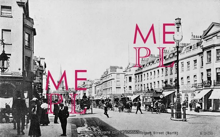 : Upper part of Regent Street, London : Upper part of Regent Street, London