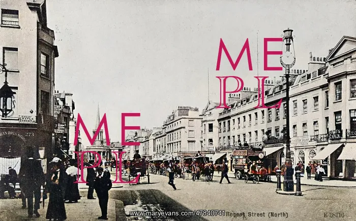 : Upper part of Regent Street, London : Upper part of Regent Street, London
