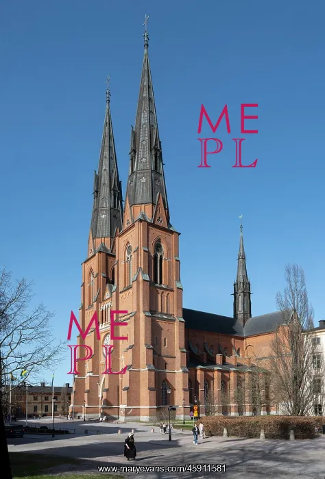 : Uppsala Cathedral, Uppsala, Sweden : Uppsala Cathedral, Uppsala, Sweden