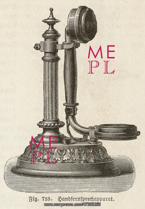 : UPRIGHT TELEPHONE 1897 : UPRIGHT TELEPHONE 1897