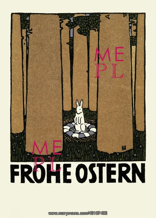 : Urban Janke. Happy Easter. 1908. Wiener : Urban Janke. Happy Easter. 1908. Wiener