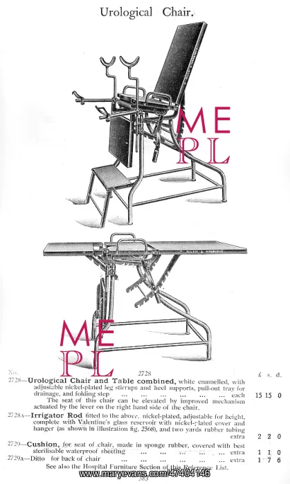 : UROLOGICAL CHAIR, TABLE : UROLOGICAL CHAIR, TABLE