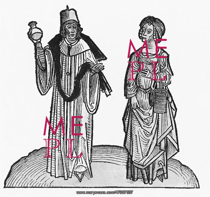 : Uroscopy, 15th Century : Uroscopy, 15th Century