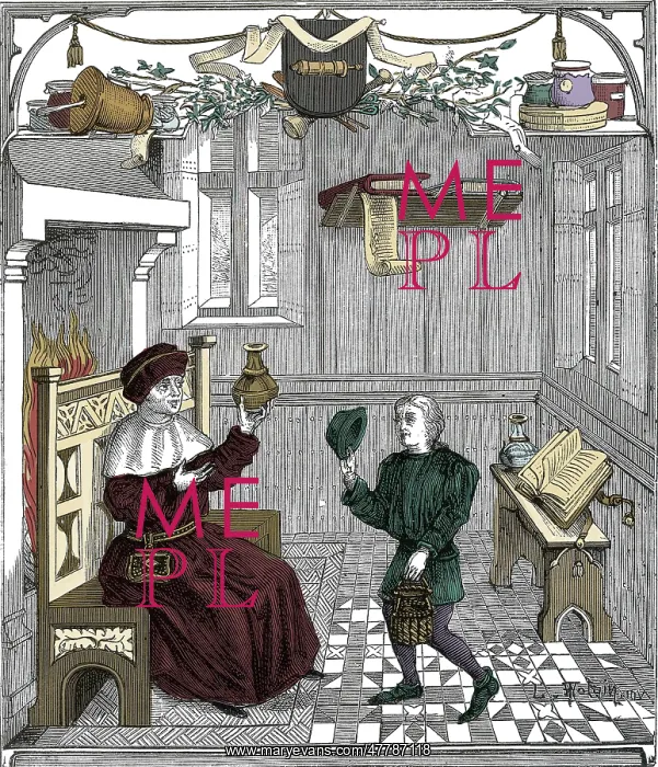  : Uroscopy, 15th Century