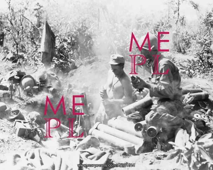  : U.S. 81mm Mortar overlooking the Burma Road