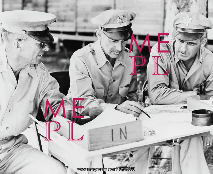 : U.S. Army ground and air generals discuss strategy, 1943 : U.S. Army ground and air generals discuss strategy, 1943