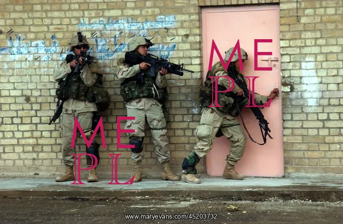 : U.S. Army soldiers are poised to enter a ? : U.S. Army soldiers are poised to enter a ?