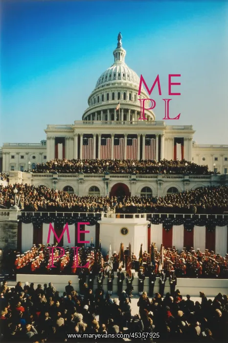 : U.S. Capitol West Front during the Inauguration : U.S. Capitol West Front during the Inauguration