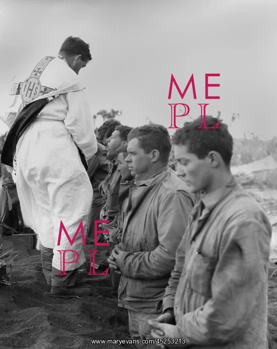 : U.S. Marines and a Chaplain celebrate Catholic : U.S. Marines and a Chaplain celebrate Catholic