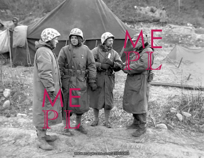 : U.S. Marines are decorated in a brief front lines : U.S. Marines are decorated in a brief front lines
