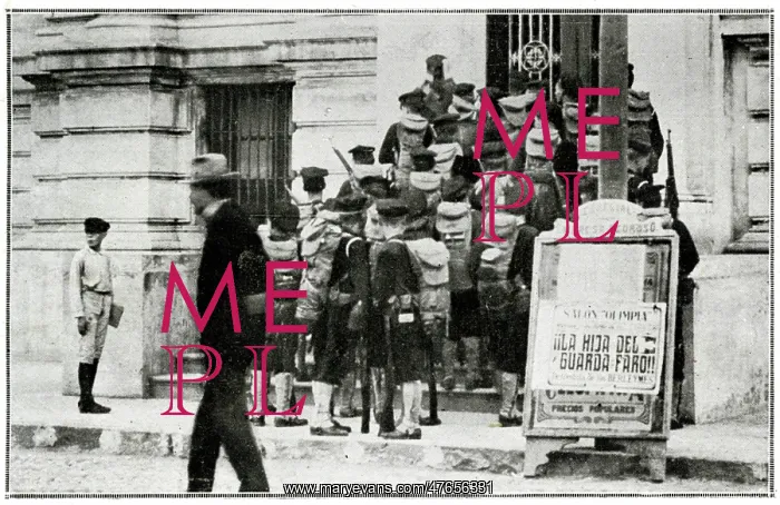 : U.S. Marines from naval ship Florida Occupy Post Office : U.S. Marines from naval ship Florida Occupy Post Office