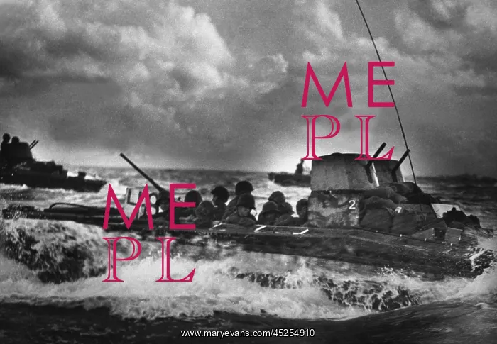 : U.S. Marines ride ashore on Tinian Island in a : U.S. Marines ride ashore on Tinian Island in a