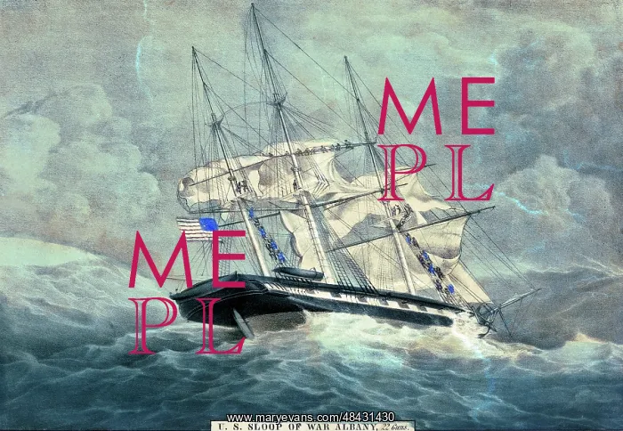 : U.S. Navy sloop of war USS Albany, 22 guns : U.S. Navy sloop of war USS Albany, 22 guns