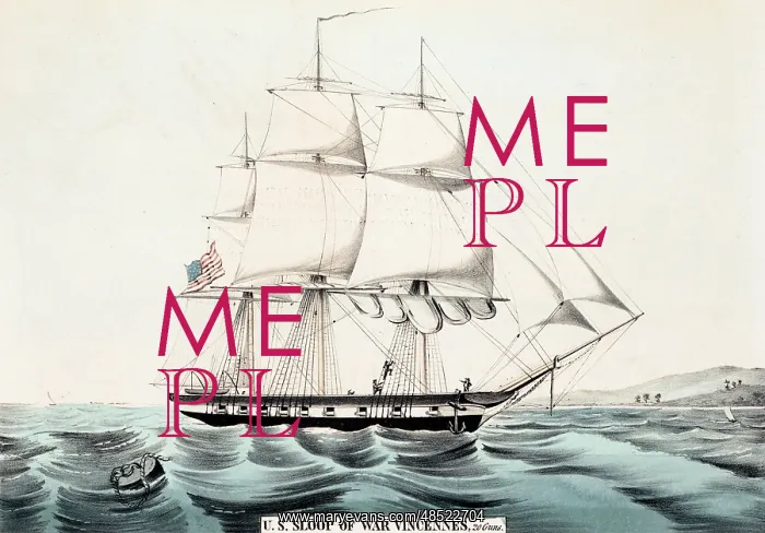 : U.S. Navy sloop of war USS Vincennes, 20 guns : U.S. Navy sloop of war USS Vincennes, 20 guns