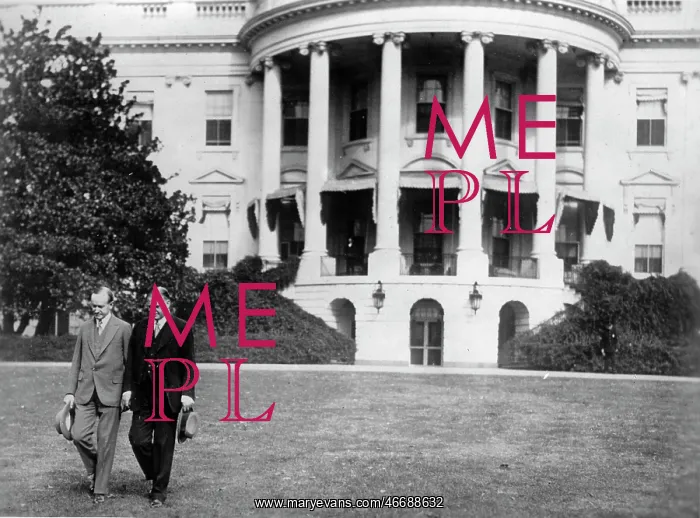 : U.S. President Herbert Hoover and Calvin Collidge : U.S. President Herbert Hoover and Calvin Collidge