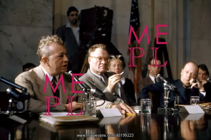 : U.S. Senator Everett Dirksen (far left) ? : U.S. Senator Everett Dirksen (far left) ?