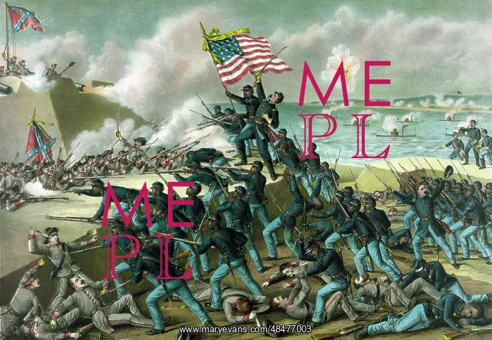 : U.S. soldiers attacking the Confederates at Fort Wagner : U.S. soldiers attacking the Confederates at Fort Wagner