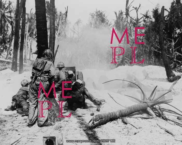 : U.S. soldiers blasting some Japanese out of a : U.S. soldiers blasting some Japanese out of a