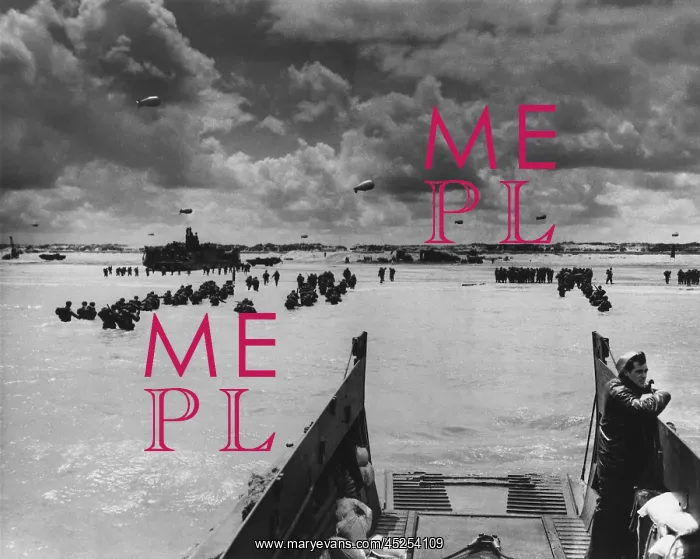  : U.S. Troops land at Normandy on D-Day. With the