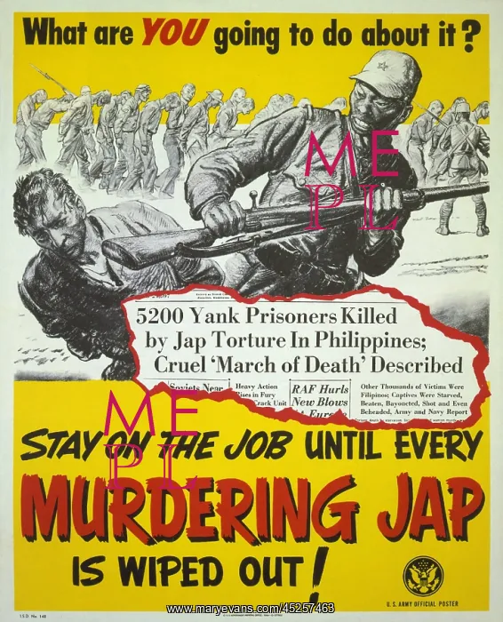 : U.S. World War 2 propaganda poster responding : U.S. World War 2 propaganda poster responding