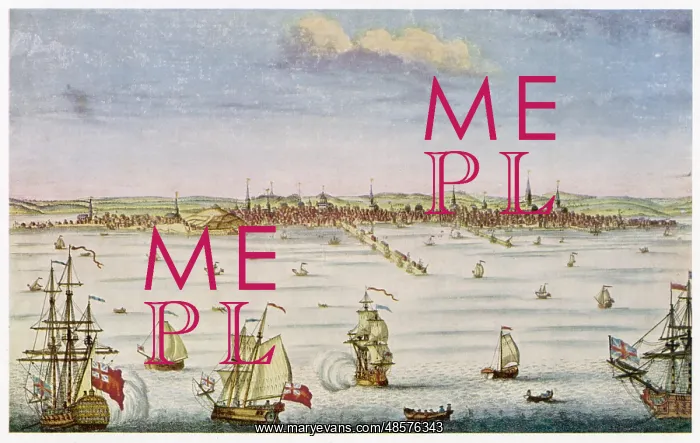  : USA - Boston Harbour 1750