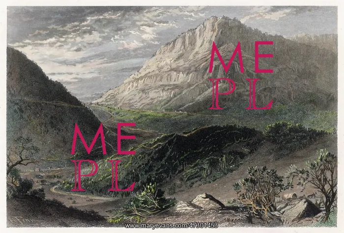 : USA - Cumberland Gap circa 1840 : USA - Cumberland Gap circa 1840