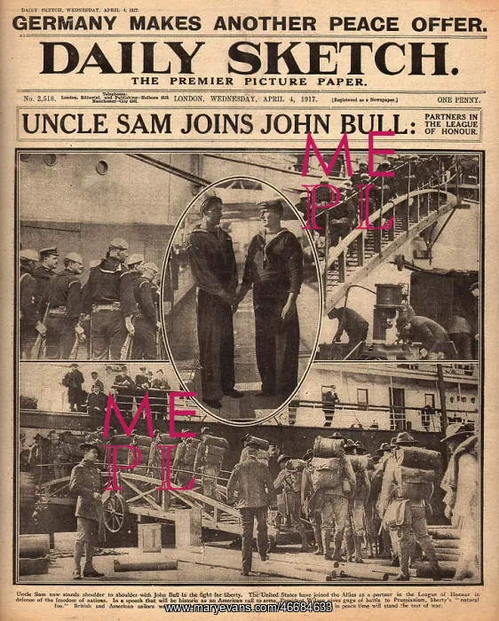 : USA declares war on Germany, WW1 : USA declares war on Germany, WW1