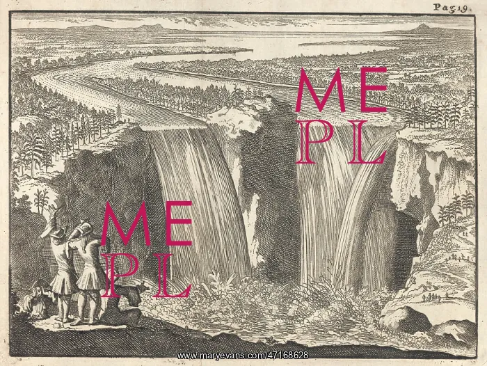 : USA, Niagara Falls, circa 1679 : USA, Niagara Falls, circa 1679