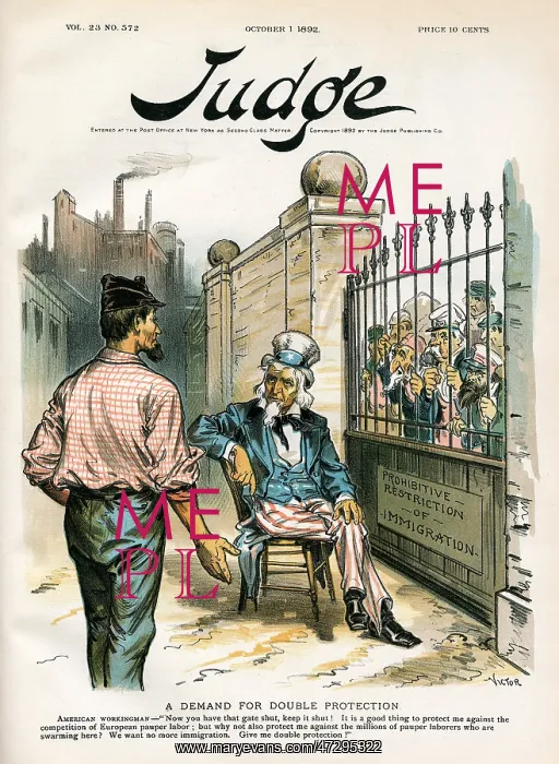 : USA & PAUPER LABOUR / 1892 : USA & PAUPER LABOUR / 1892