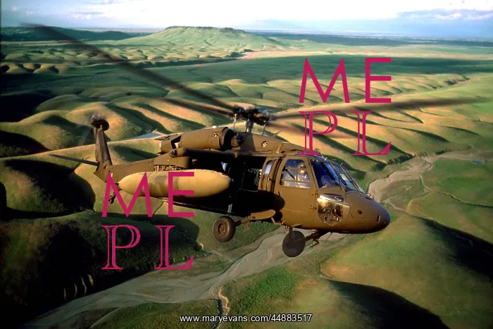  : Usaf Black Hawk Helicopter Flying