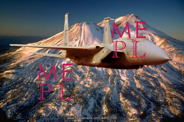  : Usaf F-15 A Eagle Flying By Mountain