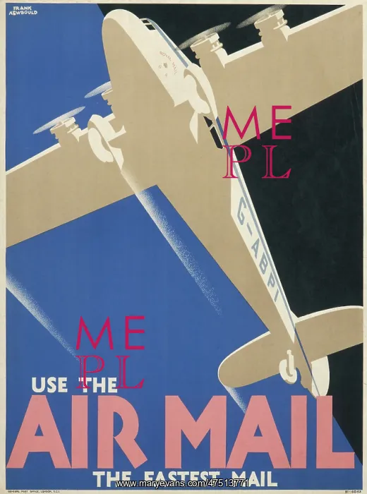 : USE THE AIR MAIL POSTER : USE THE AIR MAIL POSTER
