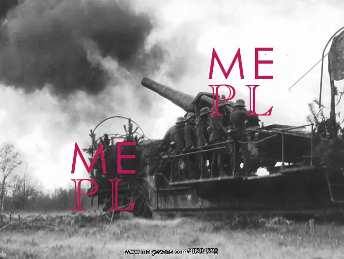 : Use of a German railroad gun at the Western Front, 1918 : Use of a German railroad gun at the Western Front, 1918